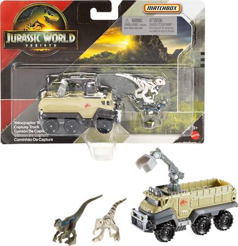 Matchbox JGL74 Jurassic World Dino Transporters Assorted 1:64 Die-Cast Vehicles Set Assorted