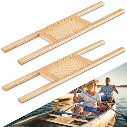JellyArch 2 Pcs 34 Inch Canoe Seat Cane Seat Outdoor Caned Canoe Seat for Canoe Kayak Boat
