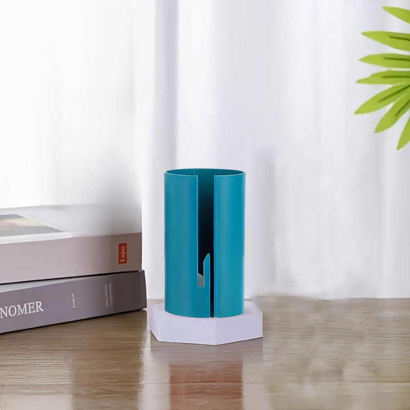 1PC Manual Paper Cutter with Precision Cutting Edge, No Batteries, Compact Handheld Design for Crafts, Gift Wrapping, Holiday Use, Blue