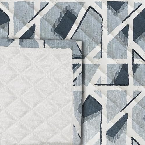 Image of Decorian Premium Soft Quilted Velvet Sofa Cover Mat, Sofa Seat Runner for Couch (Comb Grey, 4 Seater)