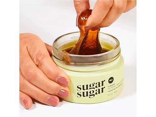 Miniatura 1 de Sugar Sugar Wax Glow Goop - Removedor de pelo y exfoliante de cera de azúcar. Sin tiras, sin espátulas, cara, cuerpo, bikini vegano, 1 CT