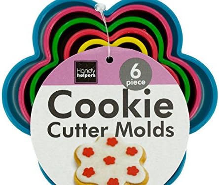Handy Helpers Flower Shape Cookie Cutter Molds Set - Pack of 96