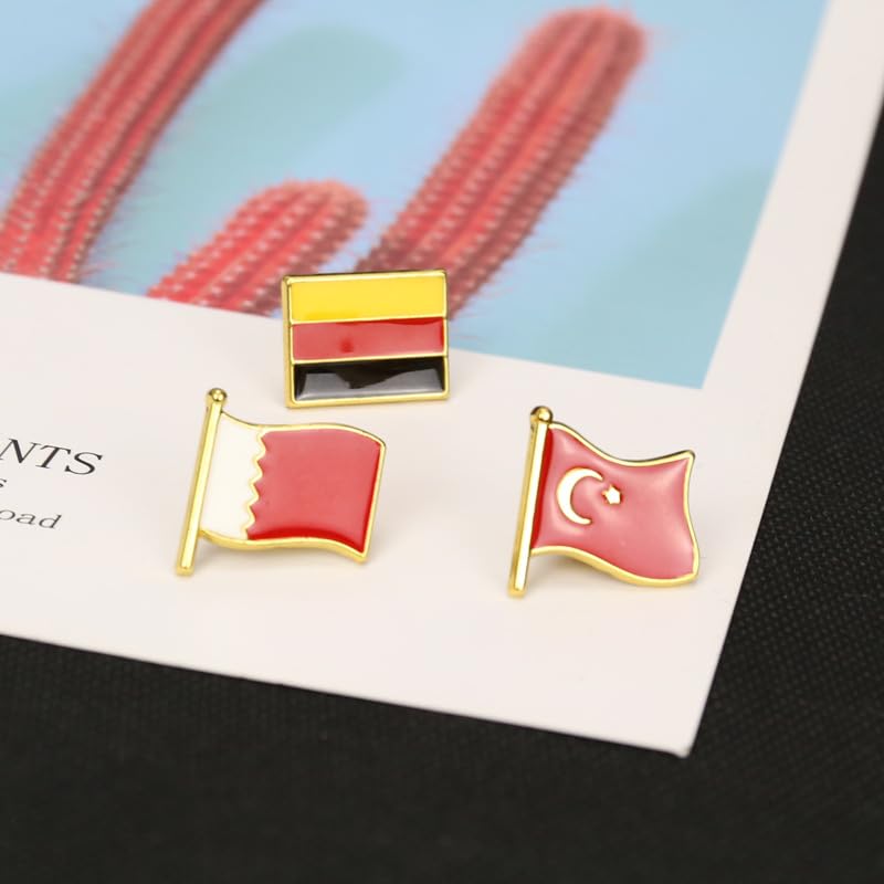 Image of Germany National Flag Enamel Pin and Germans heart-shaped National Emblem Badge Brooch For Backpack and Coat