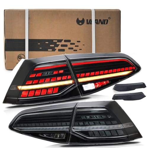 Feu arrière pour Golf 7 MK7.5 à clignotant séquentiel et LED VLAND fumé