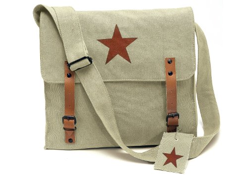 Rothco Canvas Classic Bag with Brown Medic Star, Khaki