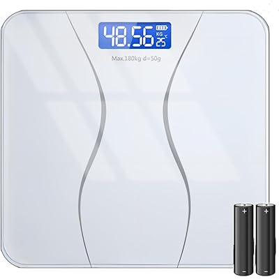 「Masinca」 体重計 ヘルスメーター コンパクト 乗るだけ 自動電源ON/OFF 180kgまで対応 電子はかり 測り 安い 高精度 薄型 軽量 小型 ボ …