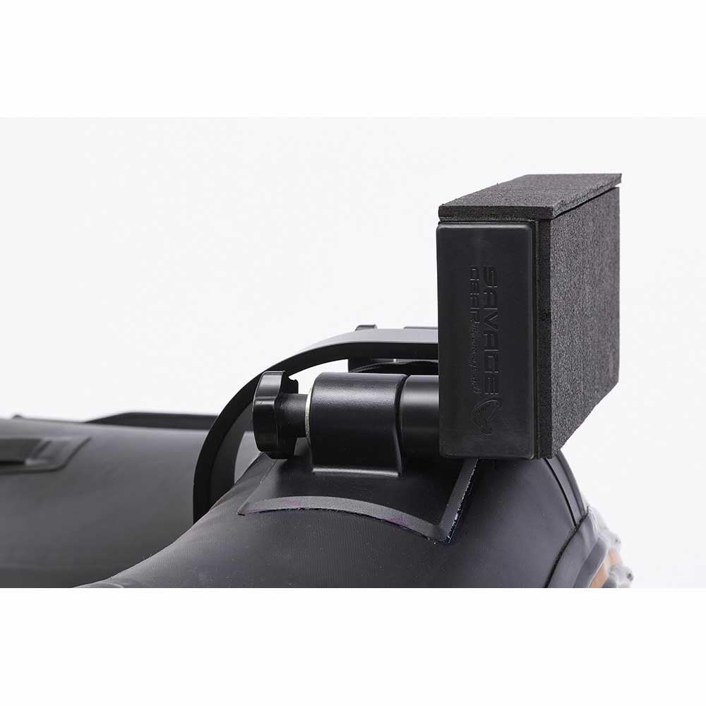 Savage Gear Pointy Bow Belly Boat Engine Bracket - Support de moteur pour Belly Bateaux, Rétroviseur pour moteur électrique, Support de moteur
