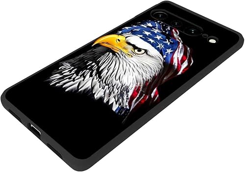 Miniatura 2 de Compatible con Google Pixel 7 Pro - Funda de bandera de águila, patrón de soldado veterano de águila y bandera estadounidense para Google Case para