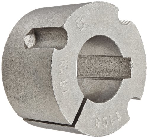 Martin 1108 19MM Taper Bushing, Sintered Steel, Metric, 19 mm Bore, 38.37 mm OD, 22.22 mm Length