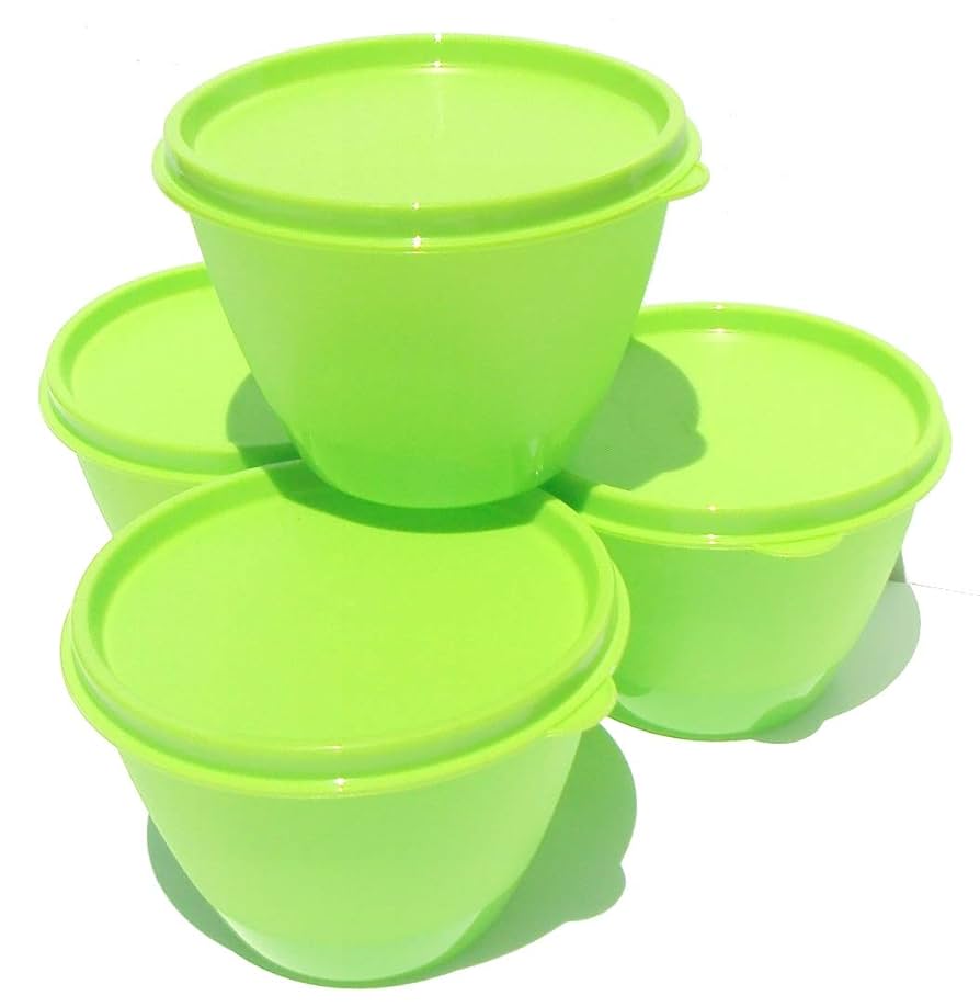Amazon.com: Tupperware Set of 4 Refrigerator Bowls 14 oz in