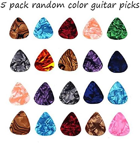 Guitar Mount Wall Hanger Stand Ukulele Wall Hook Keep Holder Mount Display 2 Pack with Guitar Picks Violin Wall Stand Mandolin Rack Bracket Bass Accessories Easy to Install(5 Pack Guitar Picks)