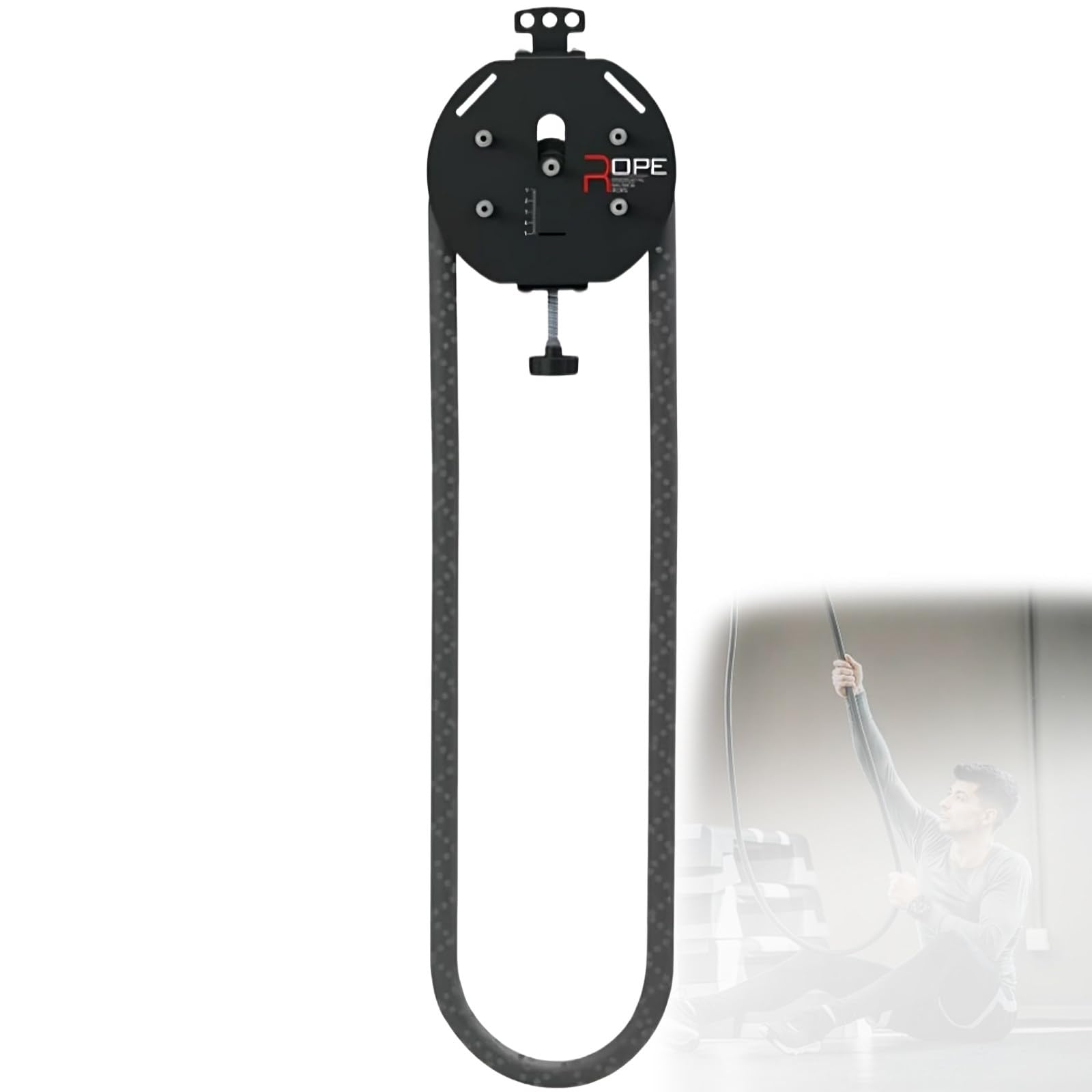 XygZythror Pulley Cable Machine System Adjustable Resistance, Portable Cable Pulley System Endless Rope Trainer, For Grip Arms, Back, Body Coordination Exercises