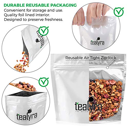 Tealyra Tropical Harvest Fruity Herbal Tea - Dragon Fruit & More - Caffeine Free - 112g