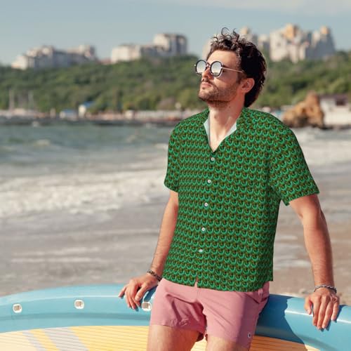 Chemise homme imprimé papillon contre la chaleur estivale