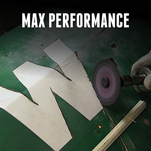 Image of Weiler 58348 4-Inch Cutting Wheel, Tiger Ceramic Contaminant-Free, Max Performance Cutting, 1 /16 inch CER36T Type 1 3 /8 inch Arbor (Pack of 25)
