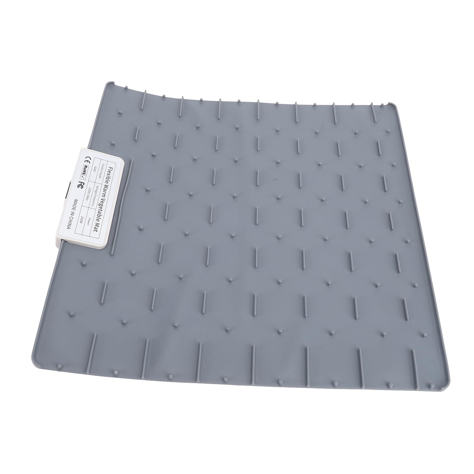 AUNMAS Vassoio Riscaldante Elettrico Arrotolabile da 260 W, Timer Portatile 1H 2H 4H Scaldavivande con Riscaldamento a Superficie Intera in Silicone con 5 Impostazioni di (GRAY)