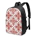 Produktbild Laptop Rucksack Business Rucksack für 17 Zoll Laptop, Blumenrolle Motiv wirbelte Linie Schulrucksack Mit USB Port für Arbeit Wandern Reisen Camping, für Herren Damen