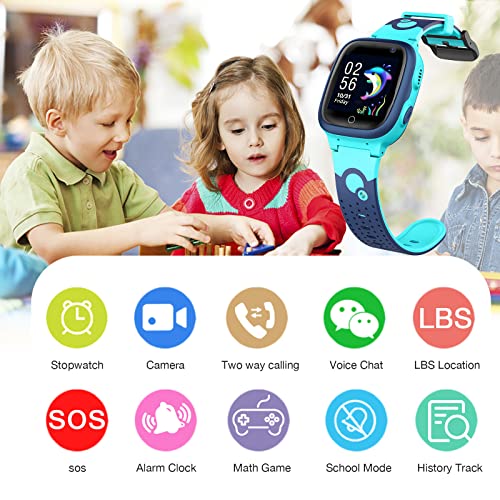 Tykjszgs Kids Smart Watch Lbs Tracker - Smartwatches For Children Kids With Sos Weather Stopwatch Call Camera Touch Screen Game Alarm For Boys And Girls #TOP5
