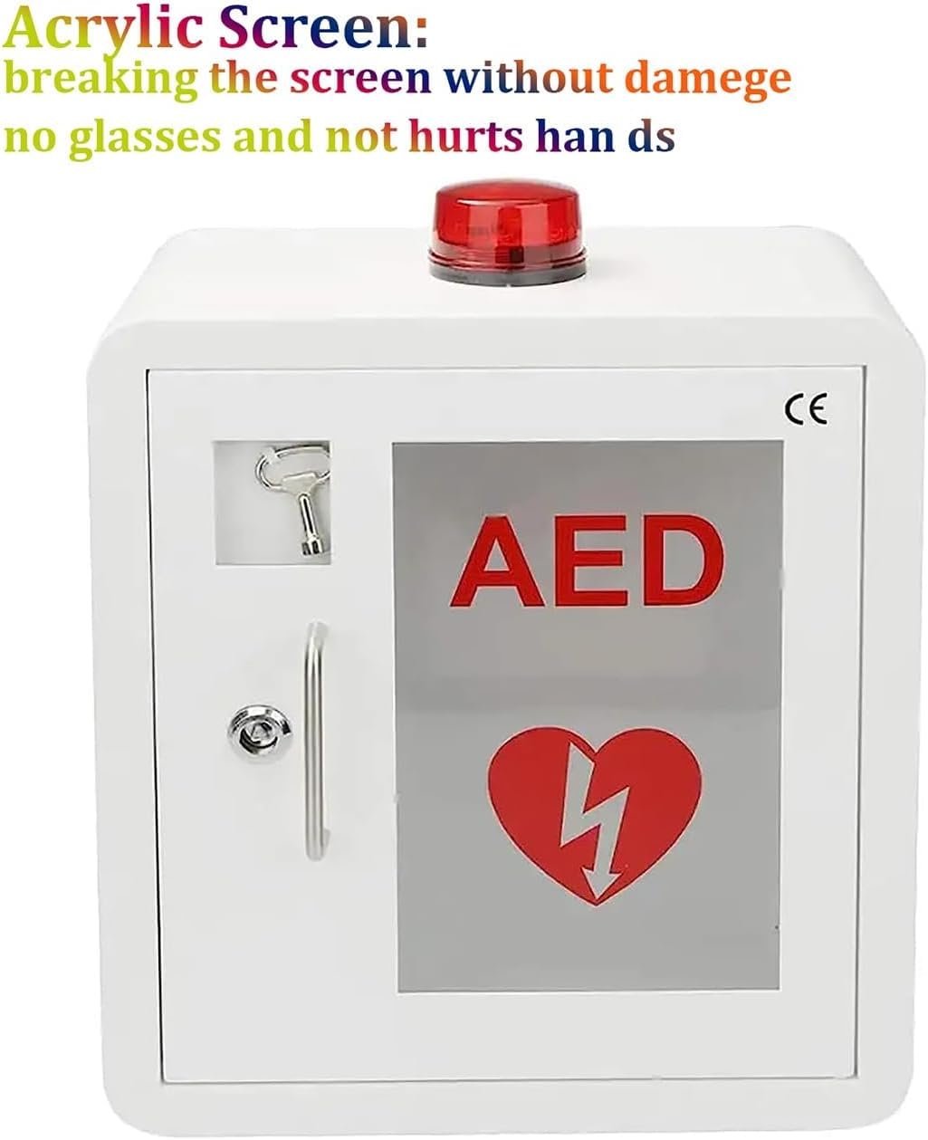 AED-Defibrillator-Schrank, Erste-Hilfe-AED-Defibrillator-Wandaufbewahrungsschrank, Erste-Hilfe-Schrank, Trennwandposition einstellbar