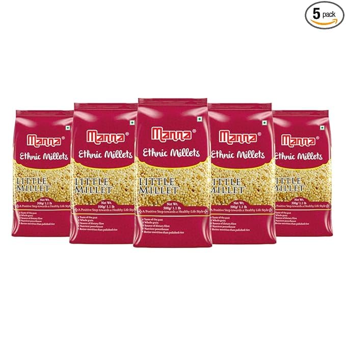 Image of Manna Little Millet 2.5kg (Kutki /Samai /Same /Samulu) | Natural Grains | Low GI Native Rice | High Protein & More Fibre than Rice (Little Millet)