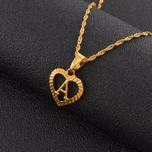 Bijoux accessoires de mode durables avec collier alphabet finition or de haute qualité