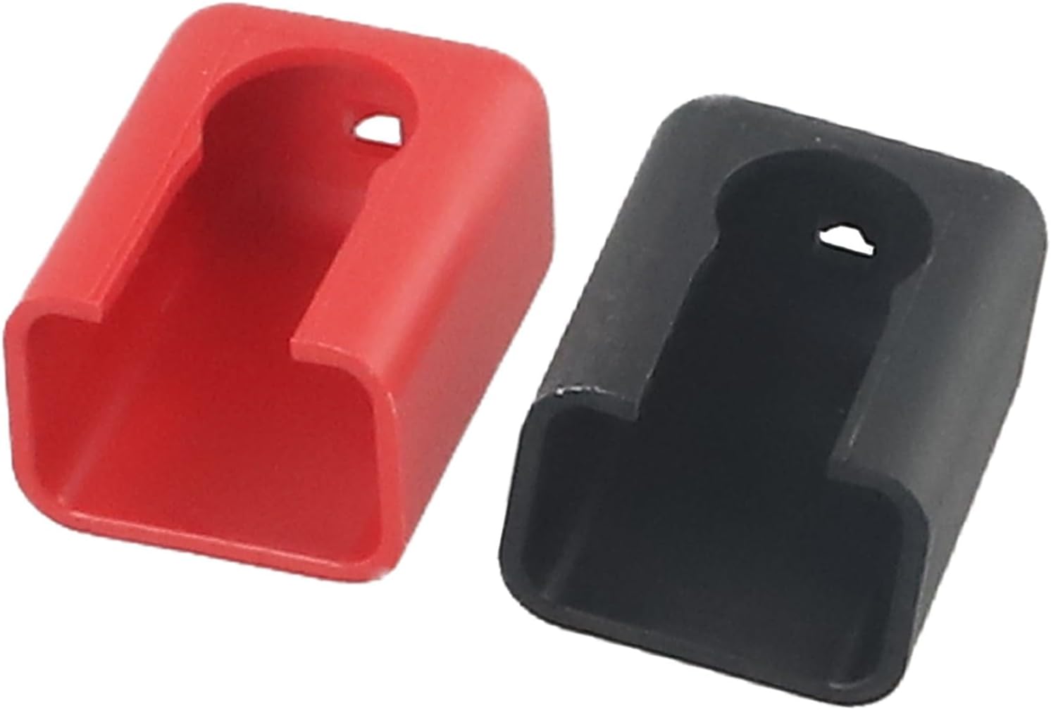 Snap-On Battery Terminal Guard for Lithium Battery Terminal Cover, Brass Battery Connector Dust Guard with 120A-500A High Current Rating, IP67 Energy Storage Terminal Protection, 2PCS Black+Red(120A)