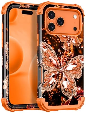 Miqala for iPhone 17 Pro Max Case,Glow in The Dark Three Layer He...