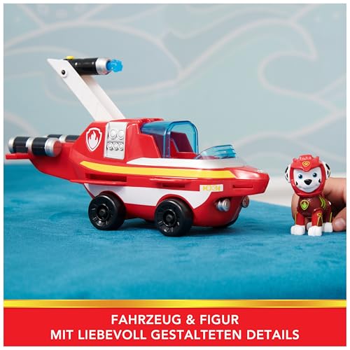 2. Bild von PAW PATROL PAW Patrol, Aqua Pups - Basis Fahrzeug Spielzeugauto im Delfin-Design mit Marshall Welpenfigur, Spielzeug geeignet für Kinder ab 3 Jahren
