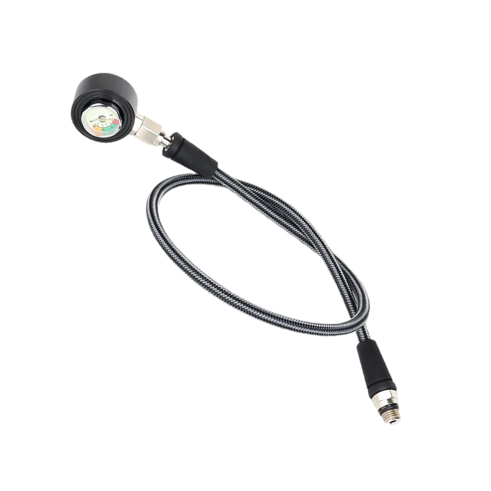 Genérico Manómetro Sumergible Luminoso con Manguera Sumergible de precisión para Buceo técnico