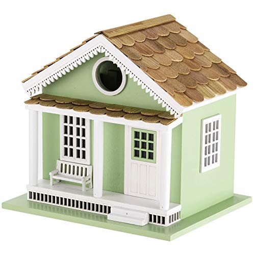 Modern Home Outdoor Wooden Birdhouse - Green Lake House #TOP2