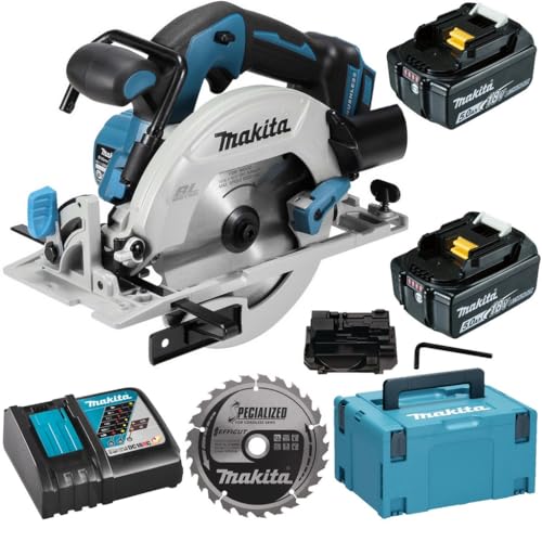 Makita DHS680RTJ Akku-Handkreissäge 57 mm 18 V / 5,0 Ah, 2 Akkus + Ladegerät im MAKPAC
