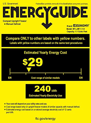 Euhomy Upright Freezer, 3.0 Cubic Feet, Single Door Compact Mini Freezer With Reversible Stainless Steel Door, Small Freezer For Home/Dorms/Apartment/Office (Silver) #TOP7