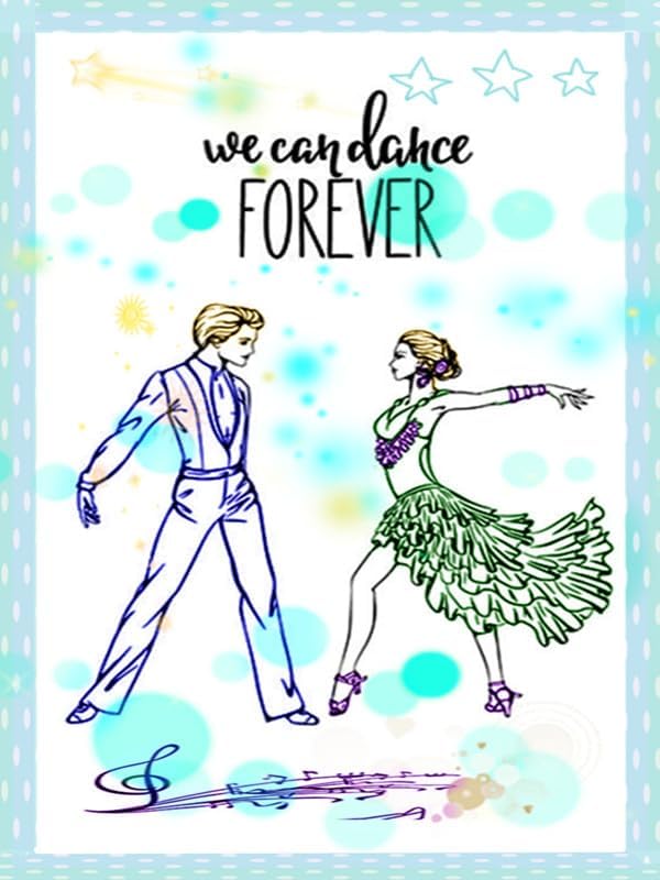 Miniatura 5 de Arbuya Palabras de sentimiento bailarín, sellos transparentes para hacer tarjetas o diario, palabras de fiesta de cumpleaños, sellos de goma de