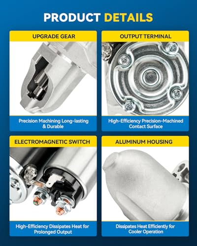 Image of PHILTOP New 19273N Starter Compatible with Subaru 2014-2018 Forester 2.5L | 1.2KW Automotive Starter for 2012-2016 Impreza 2.0L, 2015-2021 WRX 2.0T, 2013-2015 XV Crosstrek 2.0L,2016-2017 Crosstrek 2.0L