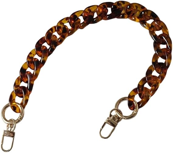 LannuMet Acrylic Resin Purse Chain Handbag Decoration Chain Strap Replacement,Leopard,15.75 in