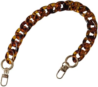 LannuMet Acrylic Resin Purse Chain Handbag Decoration Chain Strap Replacement,Leopard,15.75 in