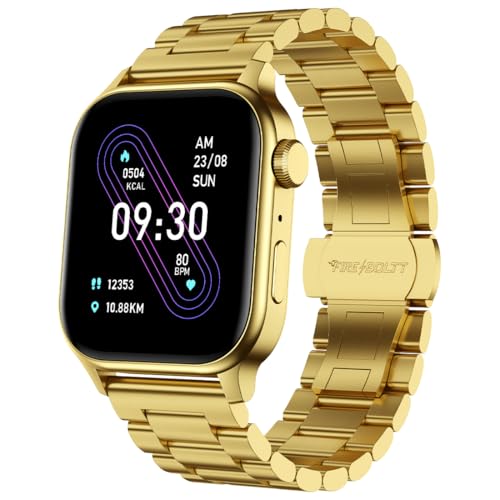 Fire-Boltt Rise Luxe Bluetooth Calling Smart Watch, 1.85”HD Display, AI Outfit Watch Face, 2 Looks in 1 Watch, Extra Straps at ₹99, 120+ Sports Modes,