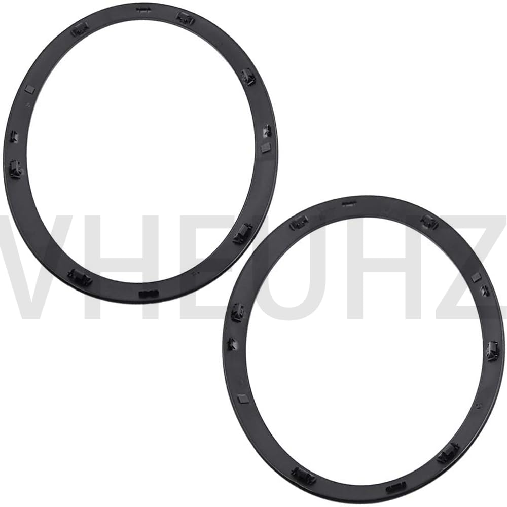 BMW Mini Cooper F55 F56 F57 2014+ Copertura anello fari lato destro e sinistro Nero lucido 51137300631 51137300632
