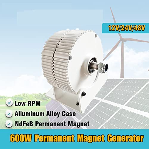 Générateur à aimant permanent 500W 48V triphasé avec base pour éolienne - 2