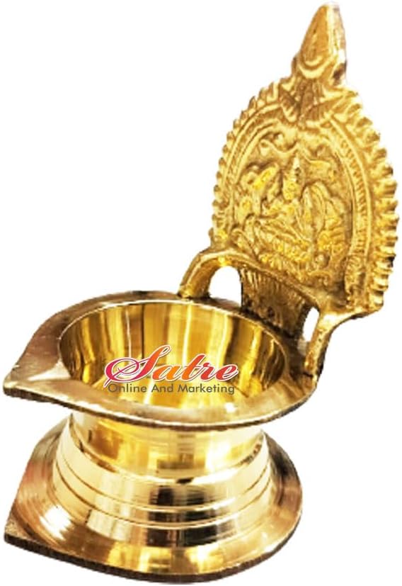 Brass Puja Diya, Diya for Pooja Set 2 (2 Pcs)