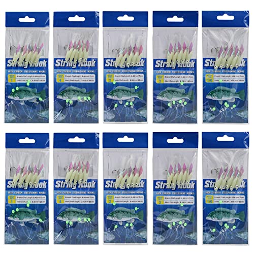 PATIKIL 12mm Luminous Fishing Beads, 200 Pieces Plastic Glow Fishing Bait Eggs Rig Bead Tackle Tool Round, Green, Eggs - Canada - View #5