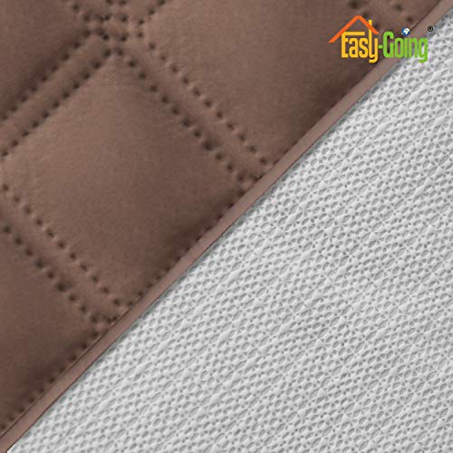 Image of Easy-Going Sofa Slipcover Waterproof Recliner Chair Cover Non-Slip Fabric Couch Cover for Living Room Washable Furniture Protector for Pets Kids Children Dog Cat (Recliner, Brown)