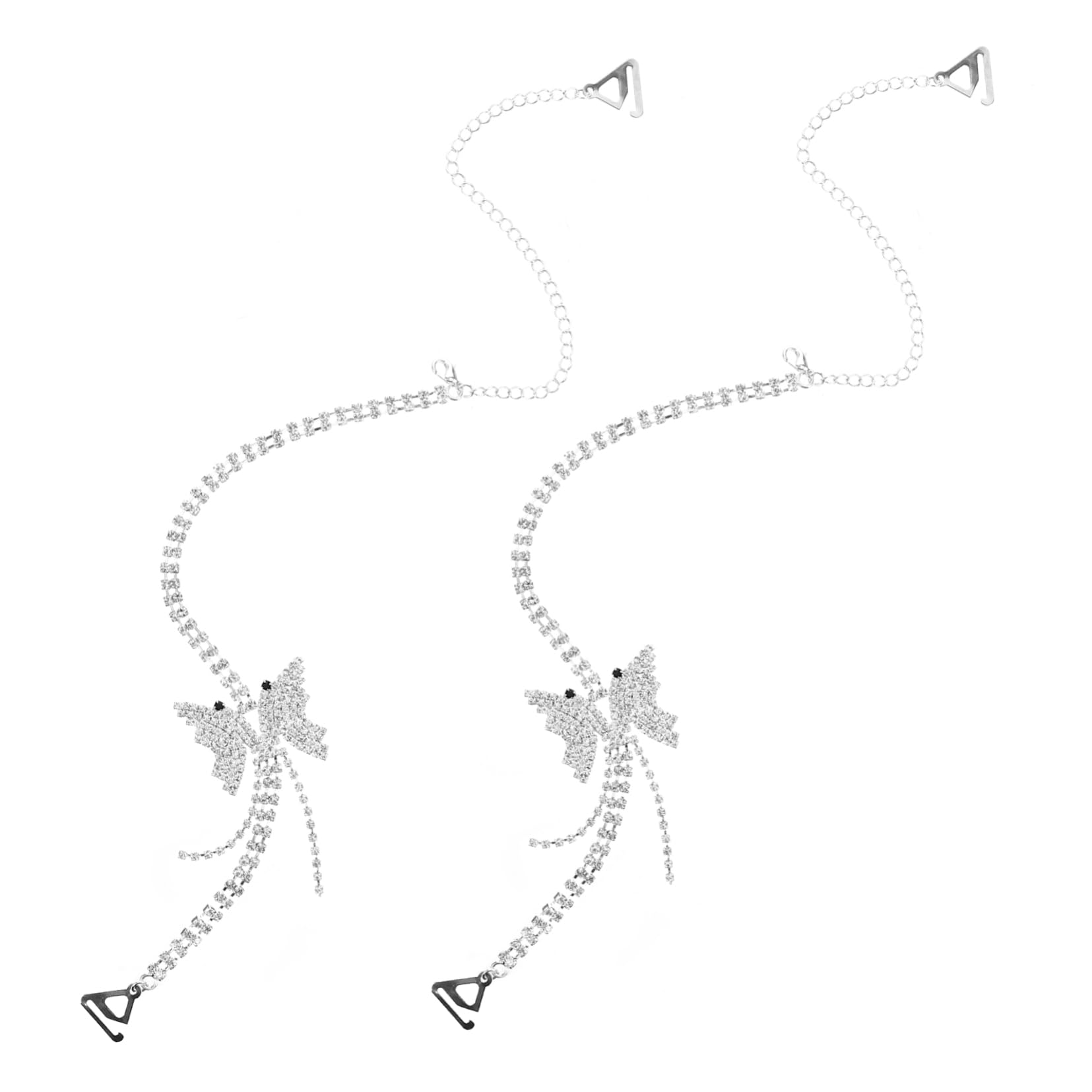 GALPADA Schultergurt mit Strass-Schmetterling Träger für Kleid BH-Gürtel Verstellbarer Schultergurt brillenband verstellbar Halter für Unterwäschebänder Kostümzubehör für Frauen