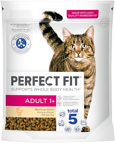 PERFECT FIT Adult Trockenfutter für erwachsene Katzen ab 1 Jahr - Huhn, 750g (6 Beutel) 2