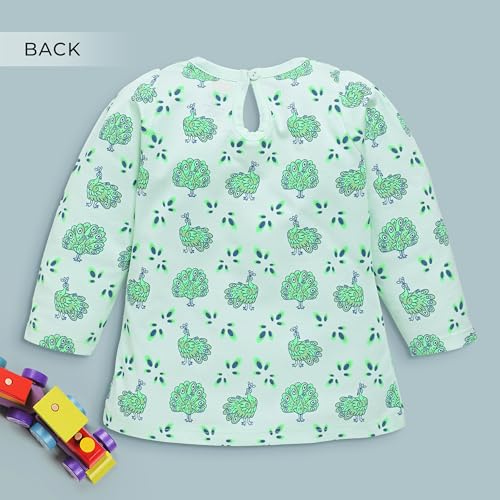 Image of LuvLap Baby Girls 100% Cotton Full Sleeve Girls Top, Pack of 02