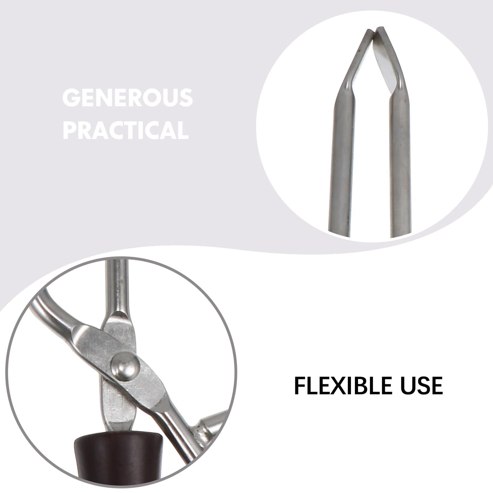 Pinza para Carbón de Acero Inoxidable Mango de Madera, Extensión Larga | Decoracion Verano, Pinza para Barbacoa al Aire Libre, Abrazadera de Carbón Extendida, Parrilla Barbacoa Carbon