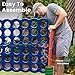 ECR4Kids Jumbo 4-to-Score Giant Game Set, Backyard Games for Kids, Jumbo Connect-All-4 Game Set, Indoor or Outdoor Game, Adult and Family Fun Game, Easy to Transport, 4 Feet Tall, Blue and Orange