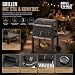 Koll Living Holzkohlegrill Lyv | Grillwagen mit Deckel, Thermometer & höhenverstellbarer Kohlewanne für optimale Hitzesteuerung | Seitenablage & Rollen