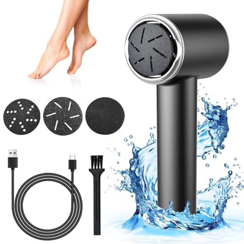 Eliminador de callos eléctrico, portátil, recargable, IPX6, resistente al agua, con pantalla LED, para cuidado profesional de los pies, pedicura