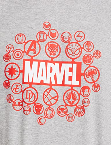 Image of Marvel Avengers by Wear Your Mind Men Round Neck Short Sleeves Knitted T-Shirt